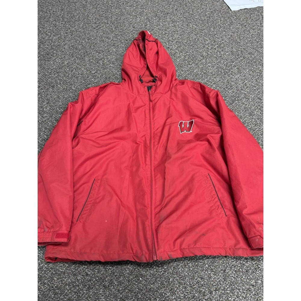Wisconsin Badgers 2000s Jacket Vintage Embroidered Zip Up College 2xl
